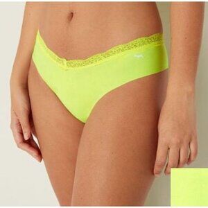 Pink by Victoria Secret Panties Womens Size M in Yellow Color
